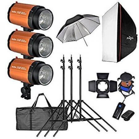 Godox 300SDI-D 3 lü Paraflaş kit (300WATT)