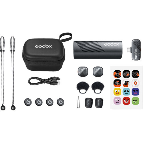 Godox Cube-S Kit 2 İkili Mikrofon Kiti (Type-C)