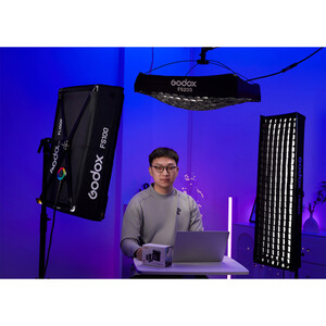 Godox - Godox KNOWLED F200R K1 Esnek RGB LED Işık 2×2, Softbox ve Grid Dahil (1)