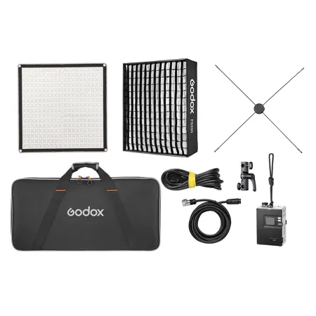 Godox - Godox KNOWLED F200R K1 Esnek RGB LED Işık 2×2, Softbox ve Grid Dahil