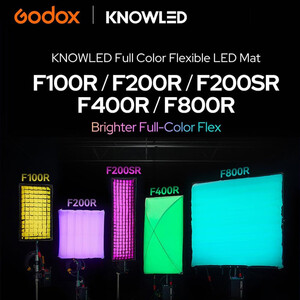 Godox - Godox KNOWLED F200SR K1 Esnek RGB LED Işık 1×4, Softbox ve Grid Dahil (1)