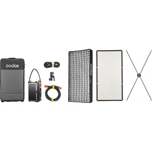 Godox - Godox KNOWLED F400R K1 Esnek RGB LED Işık 2×4, Softbox ve Grid Dahil (1)