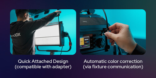 Godox KNOWLED P1200R Hard P8 K1 RGB Suya Dayanıklı Panel LED Işık, Çantalı