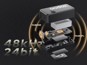 Godox Magic XT1 Yaka Mikrofonu (Type-C/Lightning Uyumlu) - Thumbnail