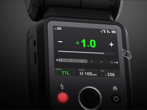 Godox V100 Yuvarlak Kafa Flaşı (FujiFilm)