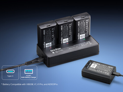 Godox V100 Yuvarlak Kafa Flaşı (Sony)