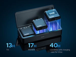 Godox VIRSO Sony Uyumlu M2 Kablosuz İkili Mikrofon Kiti - Thumbnail