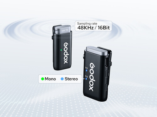 Godox WEC Kit2 2'li Kablosuz Yaka Mikrofonu