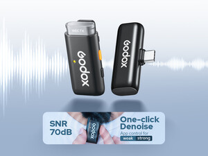 Godox WES1 Kit2 İkili Kablosuz Mikrofon (Apple Uyumlu) - Thumbnail