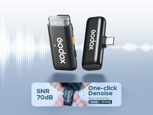 Godox WES1 Kit2 İkili Kablosuz Mikrofon (Apple Uyumlu)
