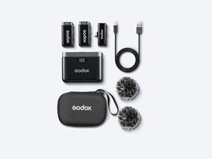 Godox WES1 Kit2 İkili Kablosuz Mikrofon (Apple Uyumlu) - Thumbnail