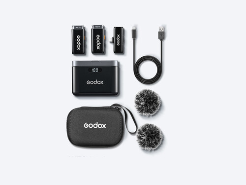 Godox WES1 Kit2 İkili Kablosuz Mikrofon (Apple Uyumlu)
