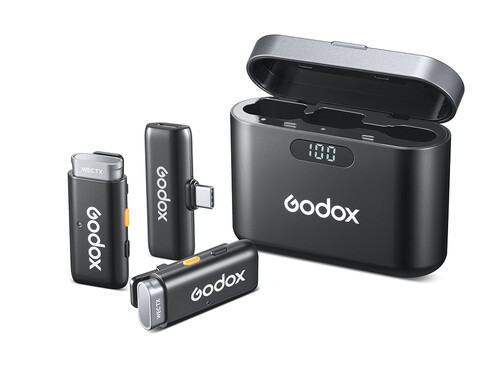 Godox WES1 Kit2 İkili Kablosuz Mikrofon (Type-C Uyumlu)