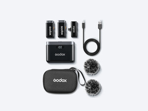 Godox WES1 Kit2 İkili Kablosuz Mikrofon (Type-C Uyumlu) - Thumbnail