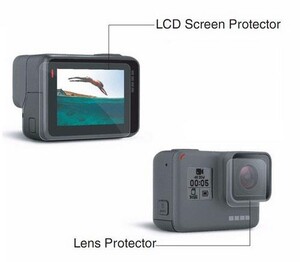 Sanger - Gopro Hero 5 İçin Lcd ve Lens Koruyucu Jelatin