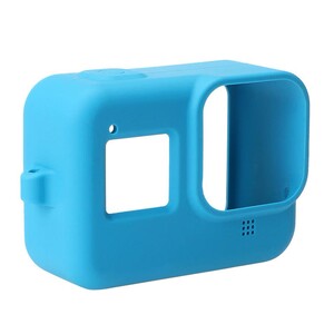 Sanger - Gopro Hero 8 Black İçin Silikon Kılıf Mavi (1)