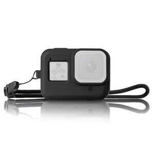 Sanger - Gopro Hero 8 Black İçin Silikon Kılıf Siyah