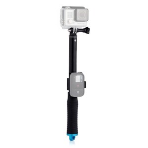 Gopro İçin Kumanda Aparatlı Suya Dayanıklı Monopod - Thumbnail