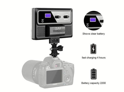 GVM 10S RGB Kamera Üstü Mobil Led Işık (NP-F Harici)