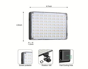 GVM 10S RGB Kamera Üstü Mobil Led Işık (NP-F Harici) - Thumbnail