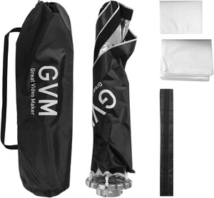 GVM 30x120CM Kolay Kurulum Gridli Softbox - Thumbnail