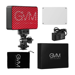GVM 7S RGB Kamera Üstü Dahili Akülü Mobil Led Işık (12x8cm) - Thumbnail