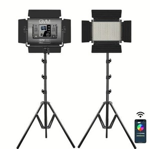 GVM - GVM 880RS 60W RGB LED Panel 2'li Işık Seti (Ayaklı&Çantalı)