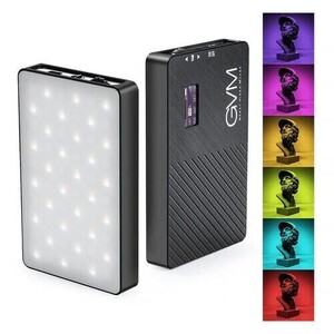 GVM 8RS RGB Kamera Üstü Dahili Akülü Mobil Led Işık (11x7cm) - Thumbnail
