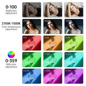 GVM 8RS RGB Kamera Üstü Dahili Akülü Mobil Led Işık (11x7cm) - Thumbnail
