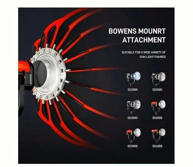 GVM 90cm Kolay Kurulum Gridli Parabolik Softbox