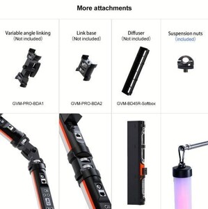 GVM BD25R RGB 60cm Tüp Işık - Thumbnail