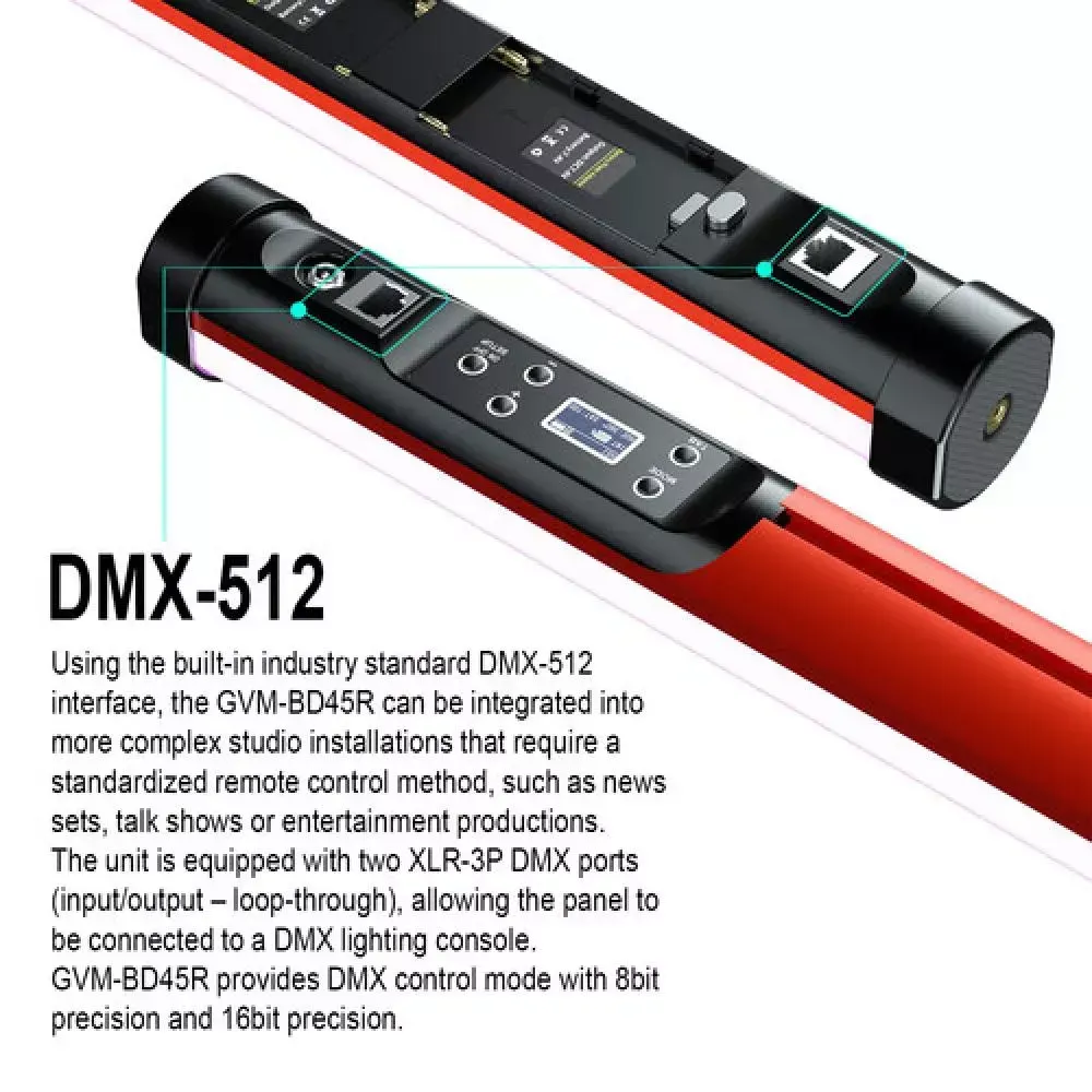 GVM BD45R RGB 120cm Tüp Işık - Thumbnail