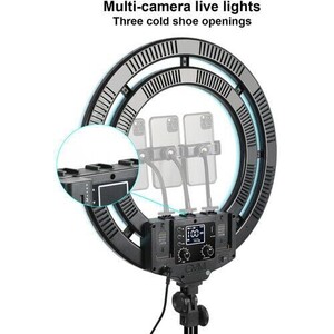 GVM Bi-Color & RGB LED Soft Double Ring Light (18'') - Thumbnail