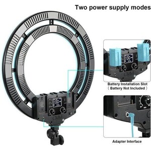 GVM Bi-Color & RGB LED Soft Double Ring Light (18'') - Thumbnail