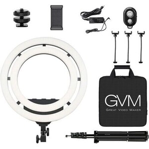 GVM - GVM Bi-Color & RGB LED Soft Double Ring Light (18'')