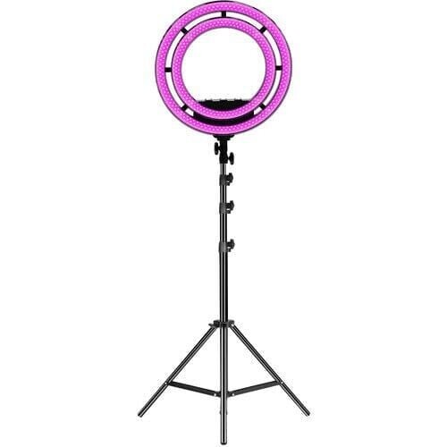 GVM Bi-Color & RGB LED Soft Double Ring Light (18'')