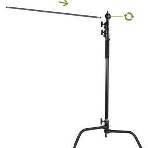 GVM C320 320cm C-Stand & Grip Arm Kit(130cm) (Siyah) - Thumbnail