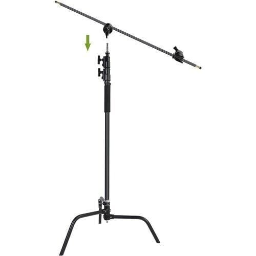 GVM C320 320cm C-Stand & Grip Arm Kit(130cm) (Siyah)