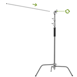 GVM C330 320cm C-Stand & Grip Arm (130cm) Kit (Çelik) - Thumbnail