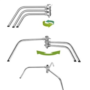 GVM C330 320cm C-Stand & Grip Arm (130cm) Kit (Çelik) - Thumbnail