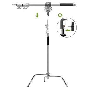 GVM C360 320cm C-Stand & Grip Arm Kit(225cm) (Çelik) - Thumbnail