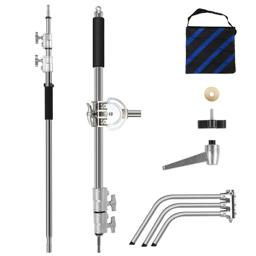 GVM C360 320cm C-Stand & Grip Arm Kit(225cm) (Çelik)