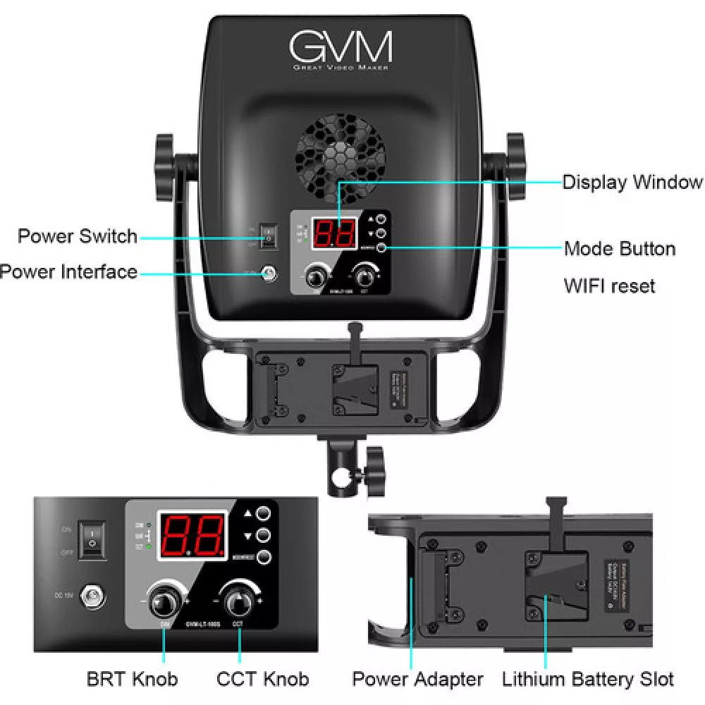 GVM LT100S Bi-Color LED Light Panel