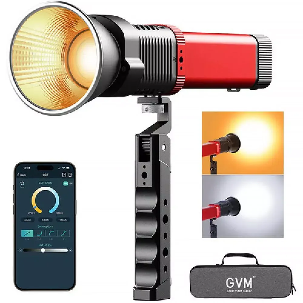 GVM PD60B 60W Bi-Color Dahili Akülü LED Işık - Thumbnail