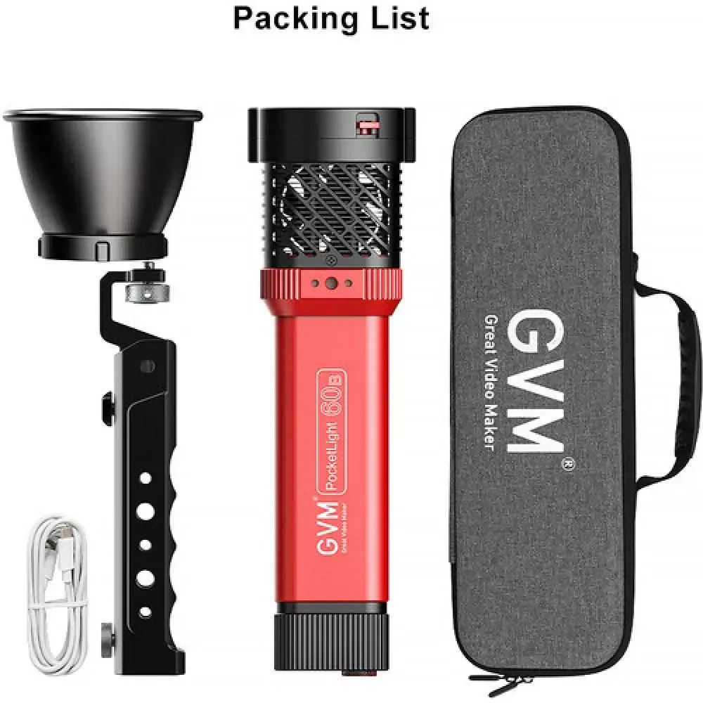 GVM PD60B 60W Bi-Color Dahili Akülü LED Işık - Thumbnail