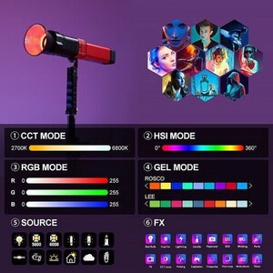 GVM PD60C 60W RGB Dahili Akülü LED Işık - Thumbnail