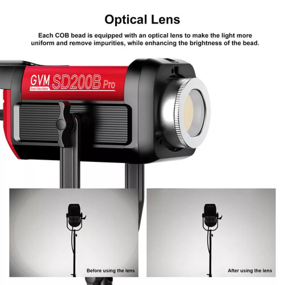 GVM Pro SD200B İki Renkli LED Monolight (200W)