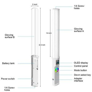GVM RGB-T20R Bi-Color RGB LED Video Işığı - Thumbnail