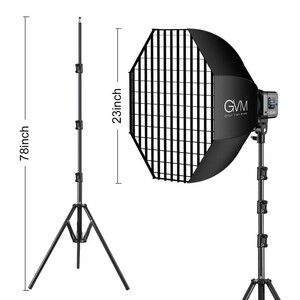 GVM SD80D Bi-Color LED Video Işığı Ayaklı Softbox Set - Thumbnail