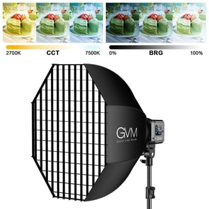 GVM SD80D Bi-Color LED Video Işığı Ayaklı Softbox Set - Thumbnail
